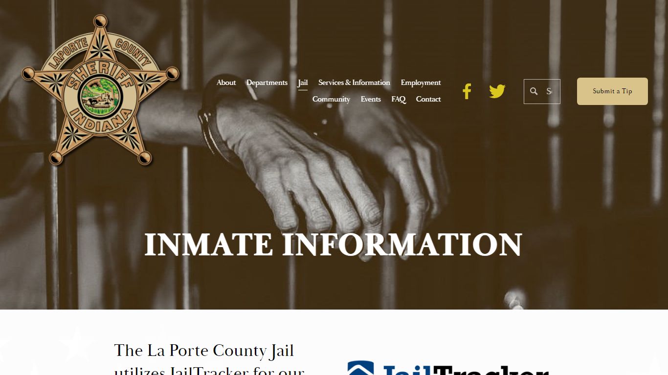 Inmate Information — La Porte County Sheriff's Office