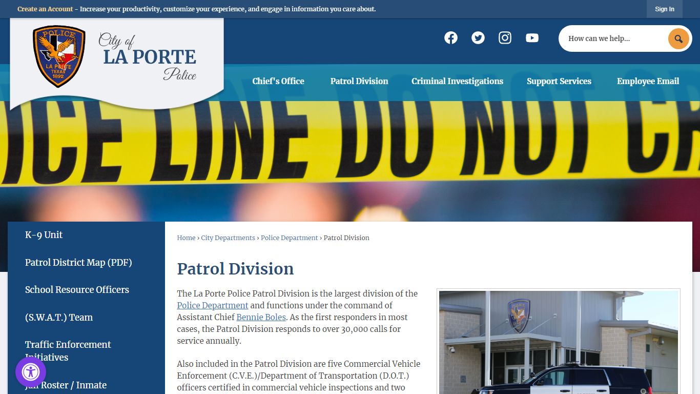 Patrol Division | La Porte, TX - Official Website